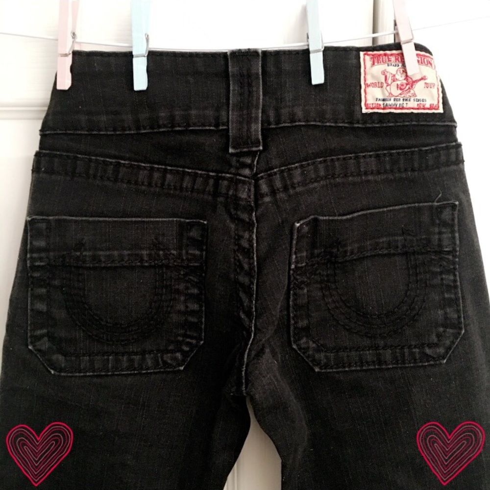 True Religion bootcut black jeans